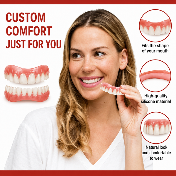 Silicone Dental Replacement Cushion | Non-Slip Design | Comfortable Prosthesis