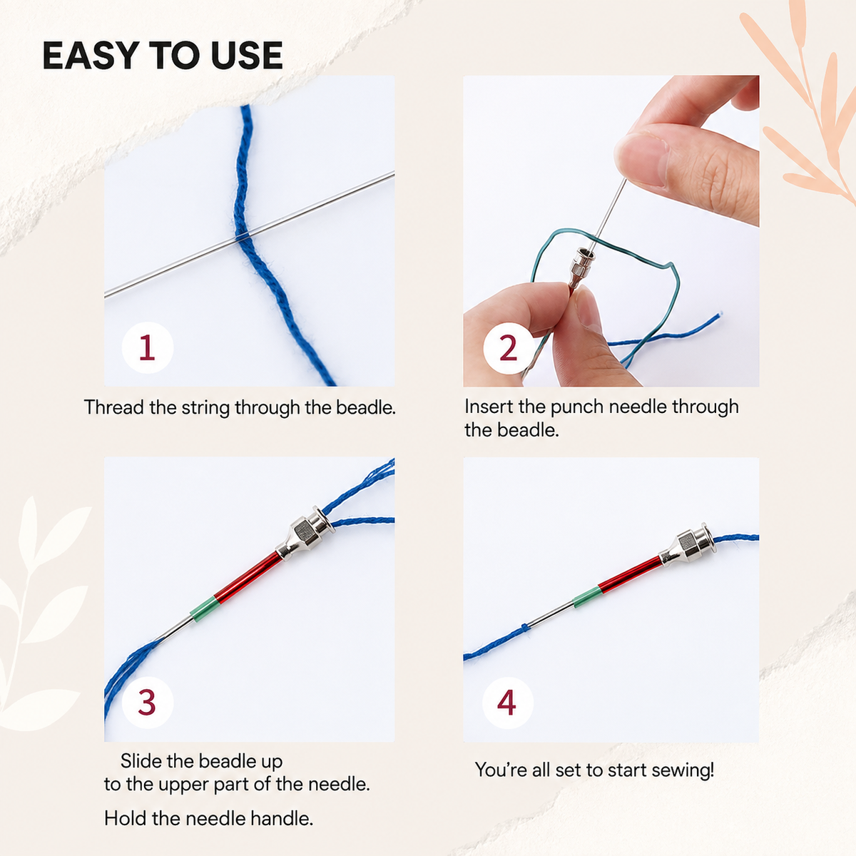 Sewing Needle Set | Effortless Stitching | Color-Coded Needles