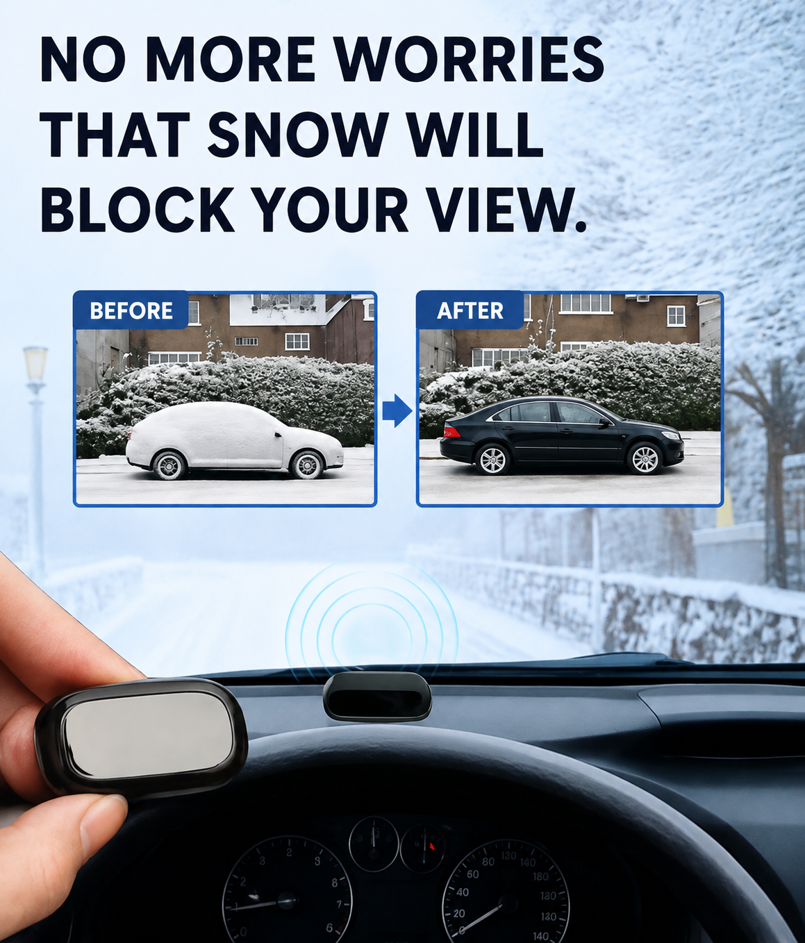 Instant Car Window De-Icer | Scratch-Free Formula | Quick Frost Removal