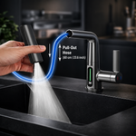 Pull-Out Kitchen Faucet | Pull-Down Kitchen Tap with 5 Spray Modes