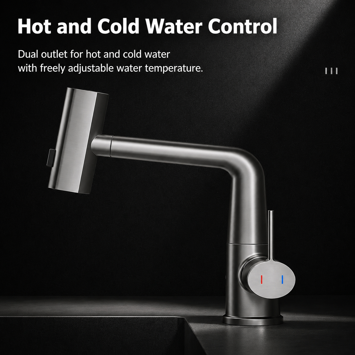 Pull-Out Kitchen Faucet | Pull-Down Kitchen Tap with 5 Spray Modes