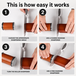 Knife Sharpener with Rolling System