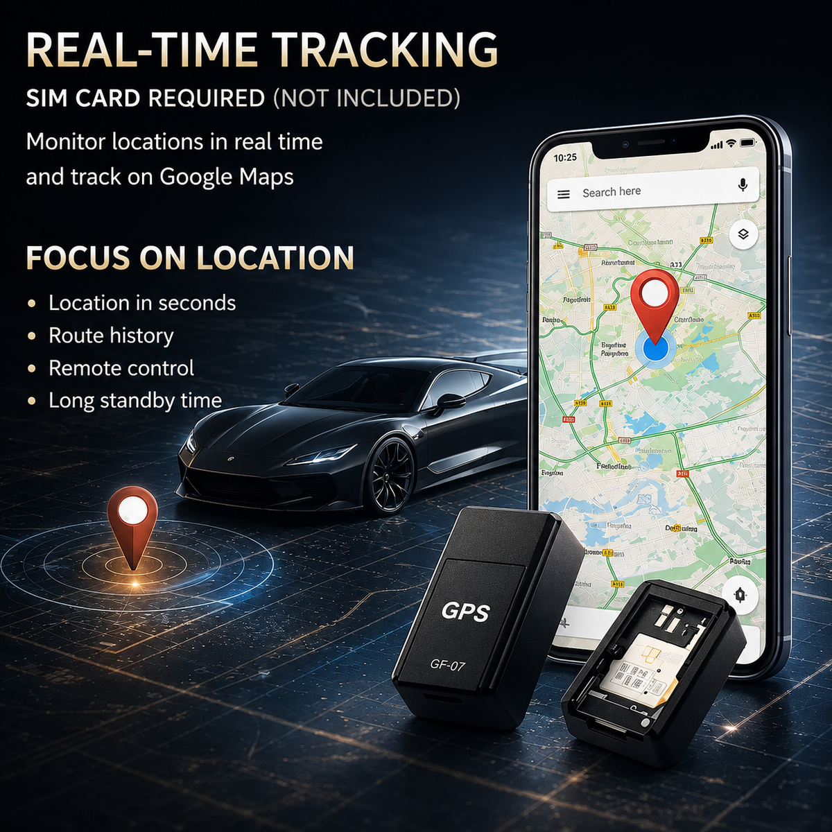 Subscription-Free Mini GPS Tracker