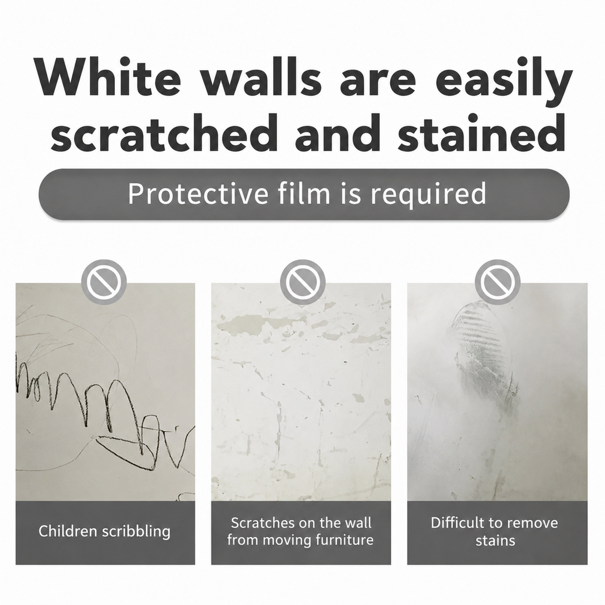 Clear Scratch-Resistant Wall Protection Film