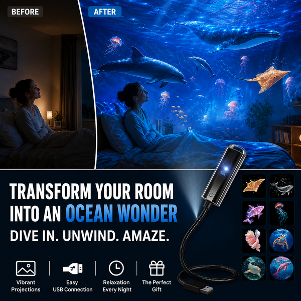 Star Projector with 10 Interchangeable Projection Inserts