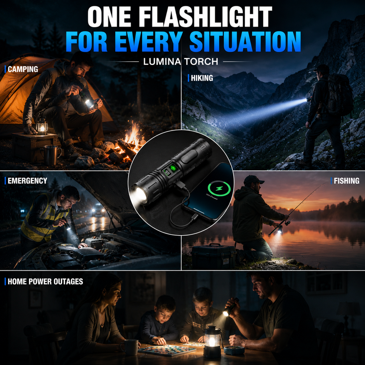 Extreme Brightness Tactical Flashlight