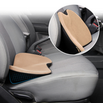 Premium Auto Seat Cushion with Integrated Lumbar Support Pad