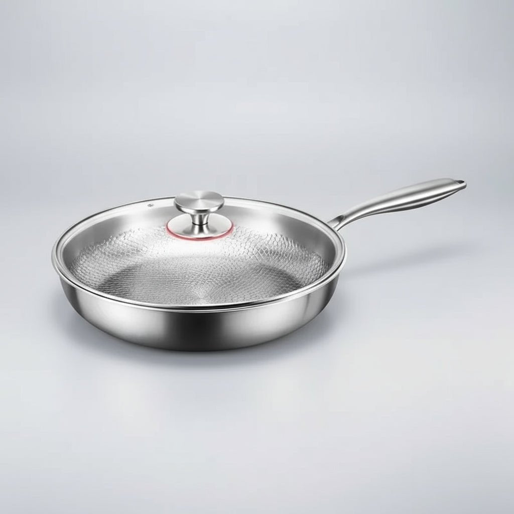 Premium Titanium Hammered Non-Stick Frying Pan for Durable, Chemical-Free Cooking and Superior Heat Performance