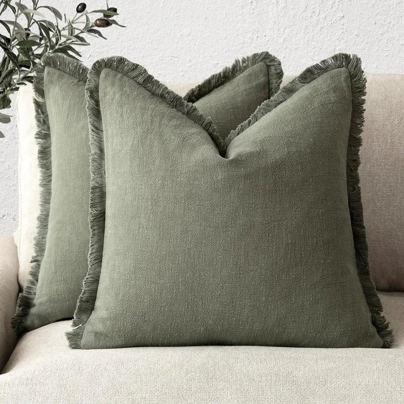 Elegant Cotton-Linen Cushion Cover for Stylish Decoration