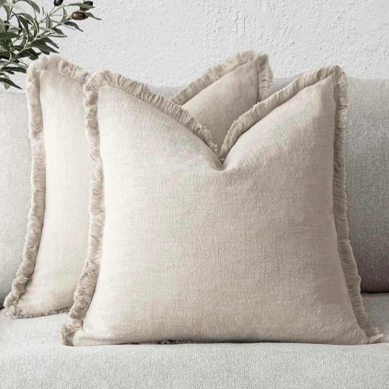 Elegant Cotton-Linen Cushion Cover for Stylish Decoration