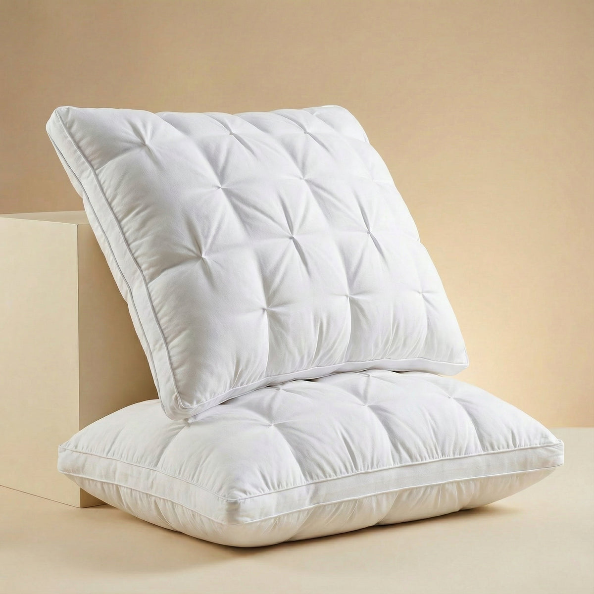 Down Pillow | Luxurious Soft Support | Breathable Cotton Cover