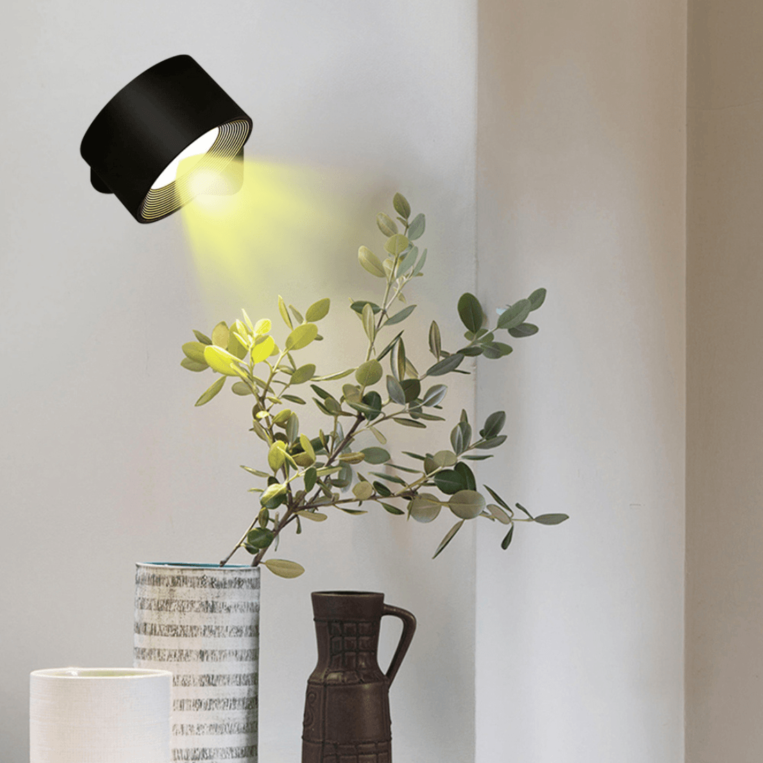Rechargeable Wireless Wall Lamp – 360° Adjustable LED Lighting (USB)