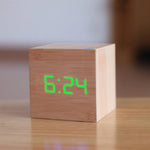 Modern Minimalist Wooden Digital Clock