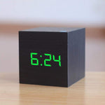 Modern Minimalist Wooden Digital Clock