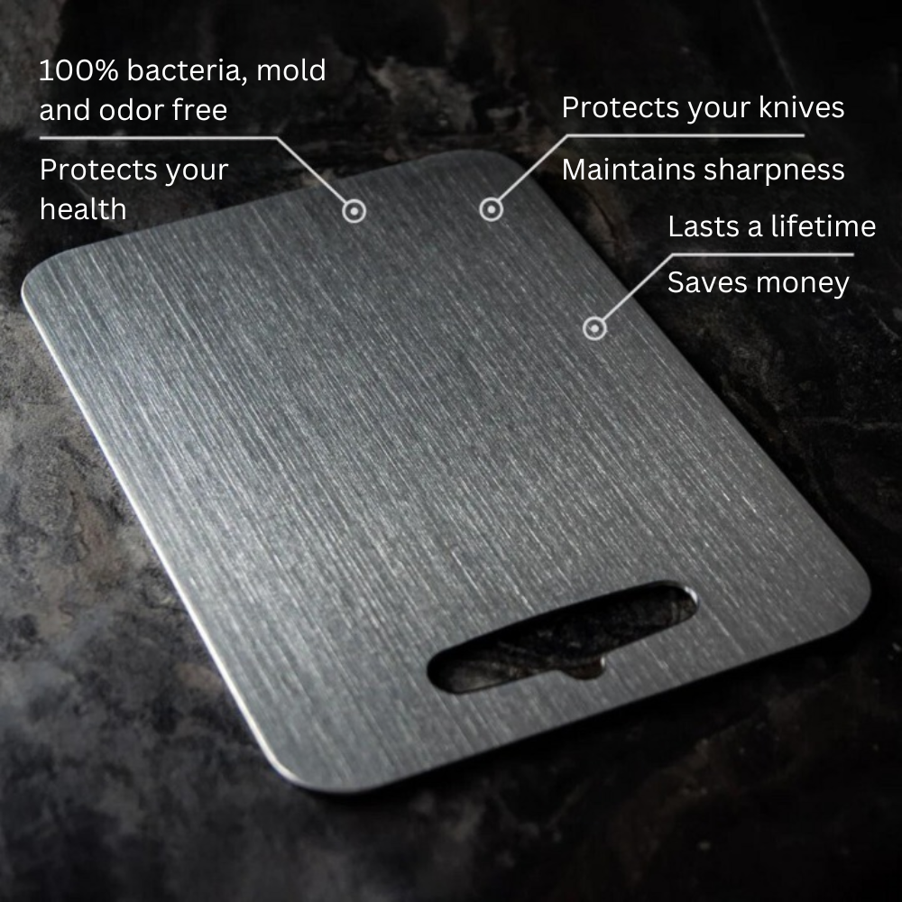 100% Medical Grade Titanium Cutting Board