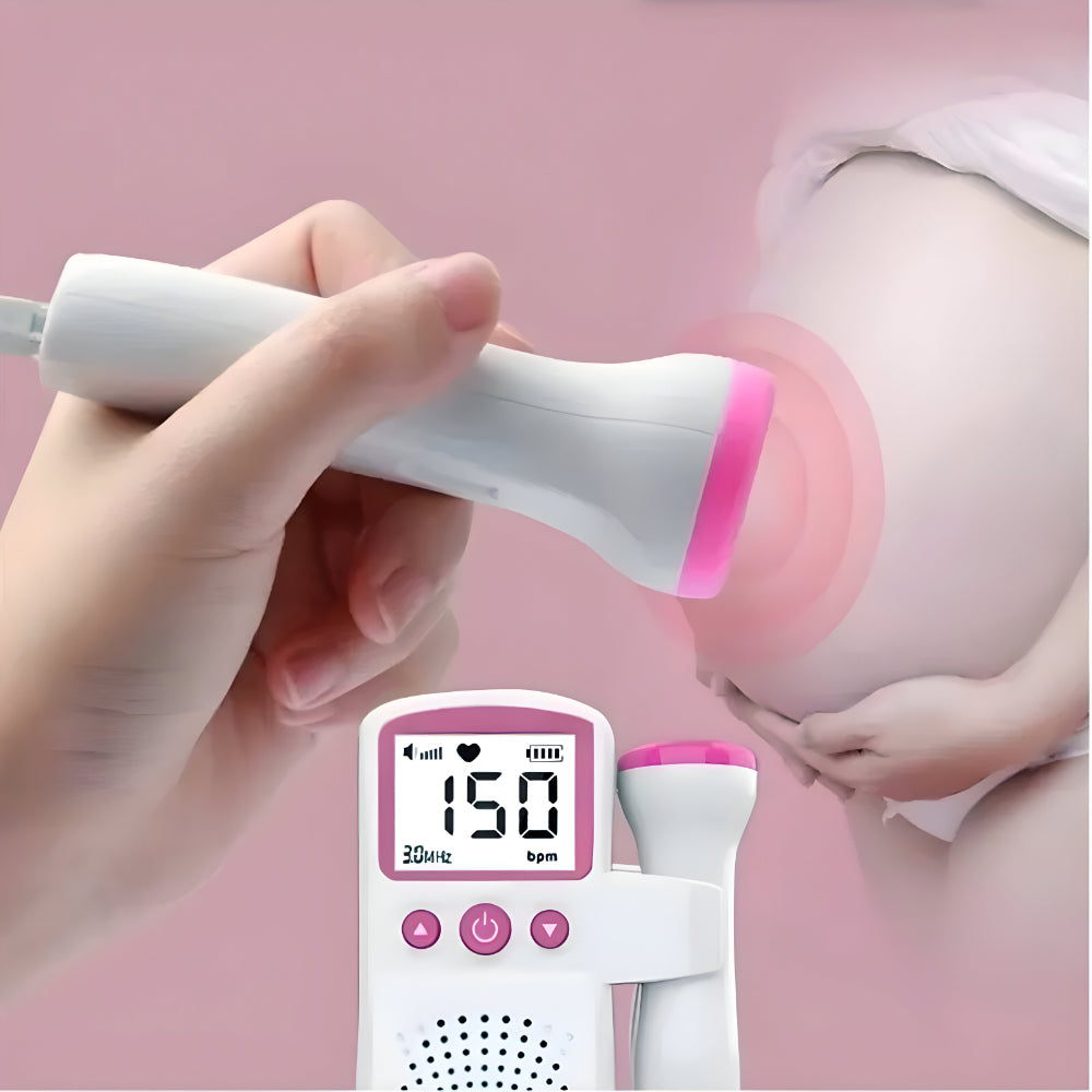 LCD Fetal Heart Rate Monitor for Home Use with 3MHz Probe