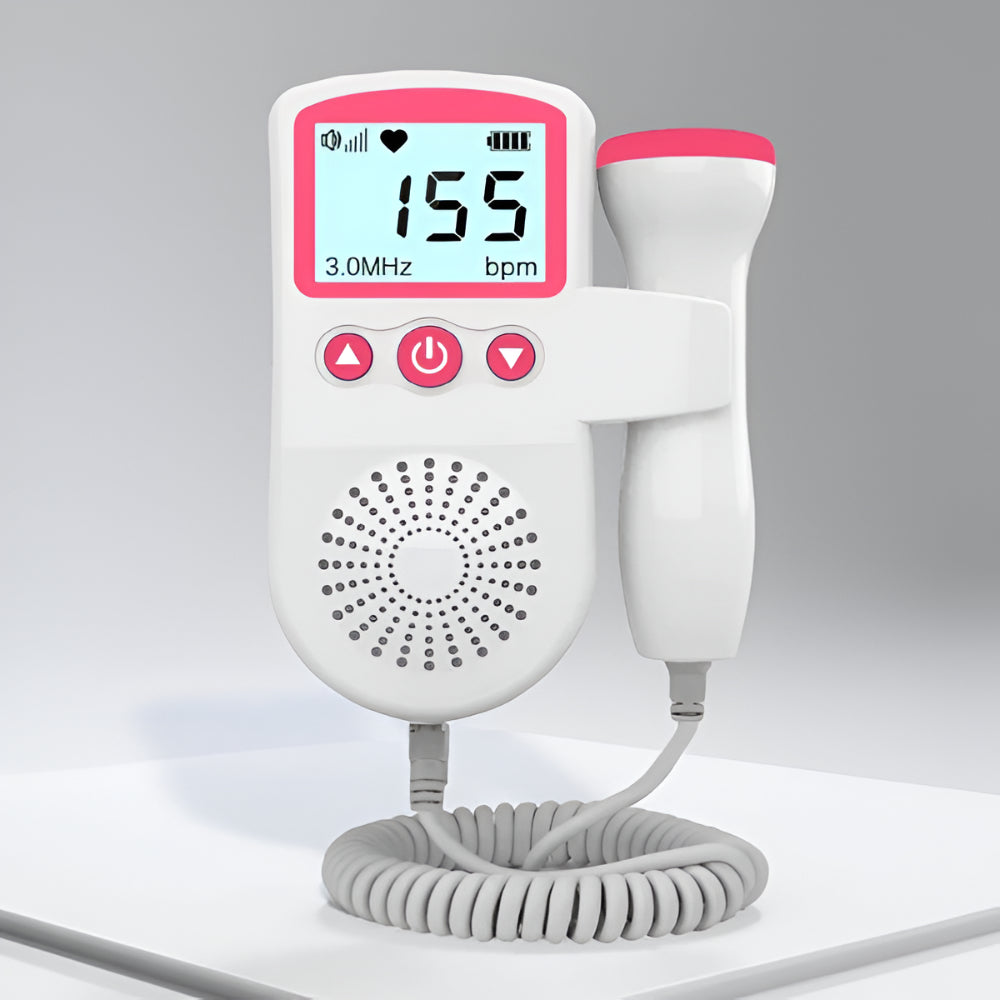 LCD Fetal Heart Rate Monitor for Home Use with 3MHz Probe