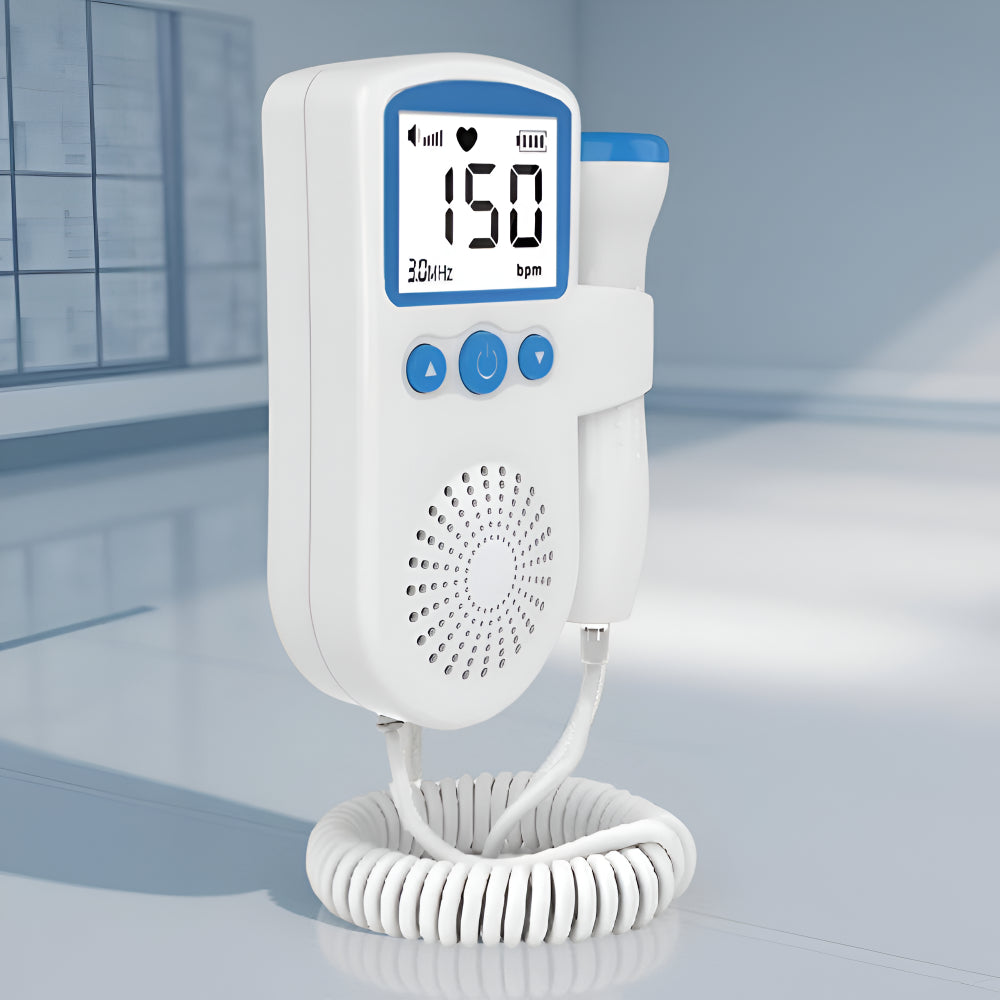 LCD Fetal Heart Rate Monitor for Home Use with 3MHz Probe