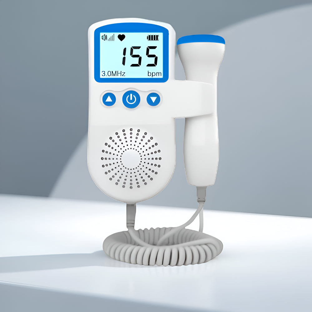 LCD Fetal Heart Rate Monitor for Home Use with 3MHz Probe
