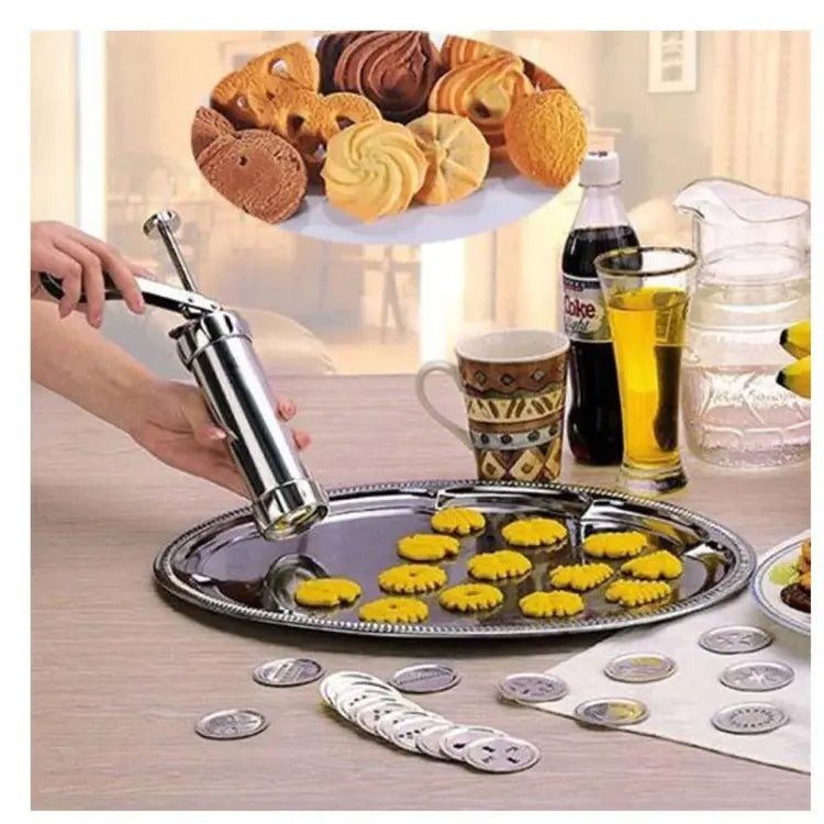 Stainless Steel Cookie Press | Ideal for Uniform Cookies