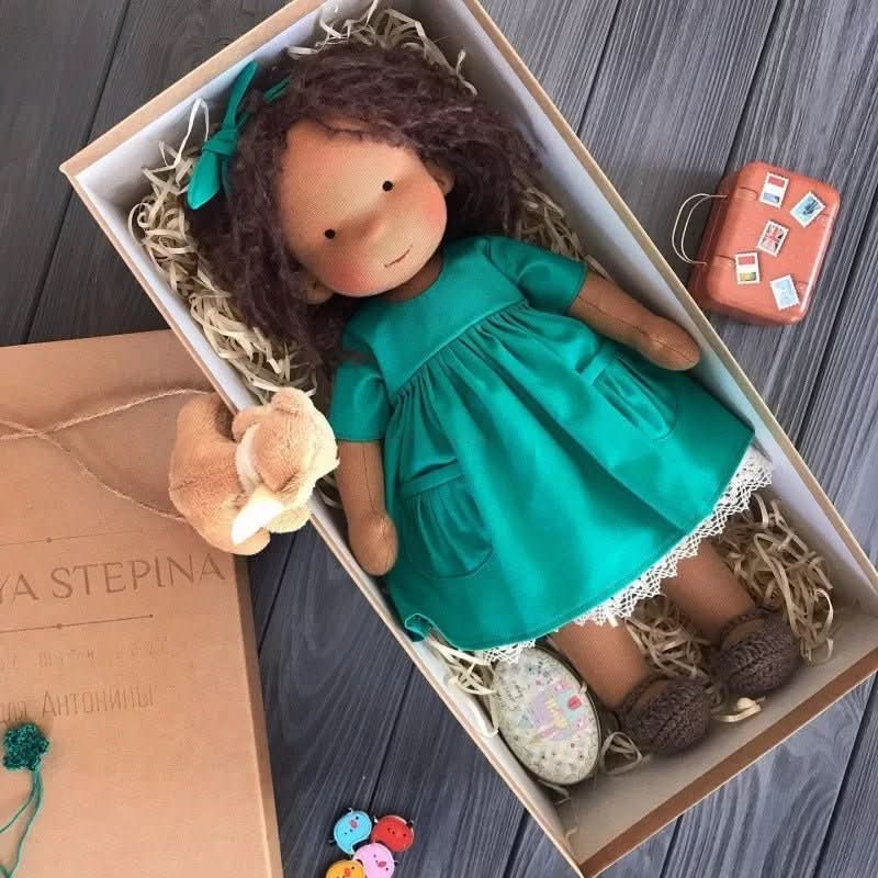 Handmade Cotton Waldorf Doll for Creative Play