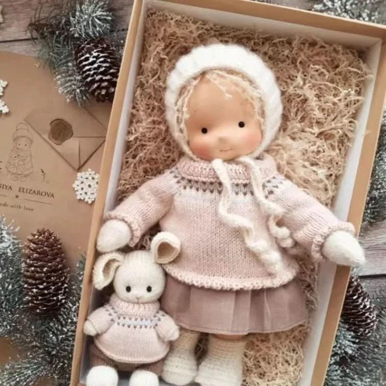 Handmade Cotton Waldorf Doll for Creative Play