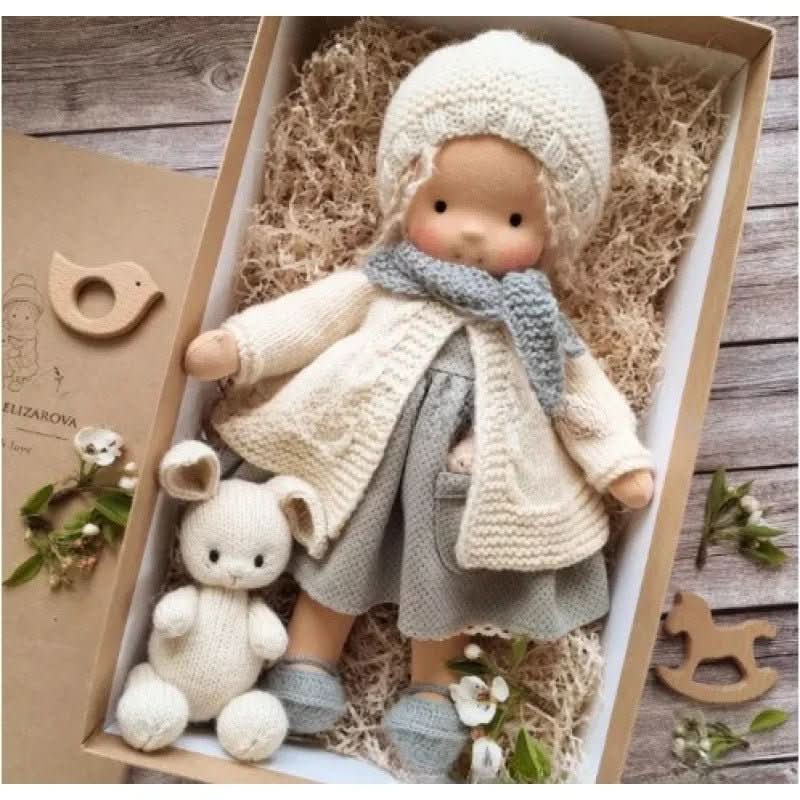 Handmade Cotton Waldorf Doll for Creative Play