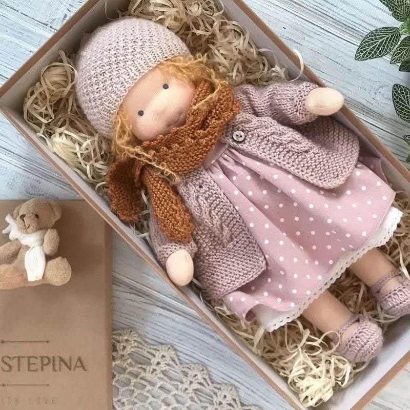 Handmade Cotton Waldorf Doll for Creative Play