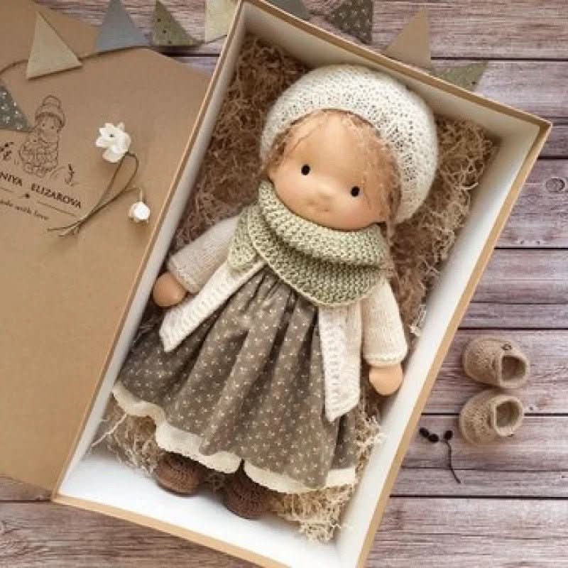 Handmade Cotton Waldorf Doll for Creative Play