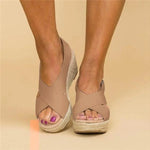 Women's Espadrilles | Orthopedic Wedge Heel | Elastic Crossband Strap