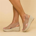 Women's Espadrilles | Orthopedic Wedge Heel | Elastic Crossband Strap