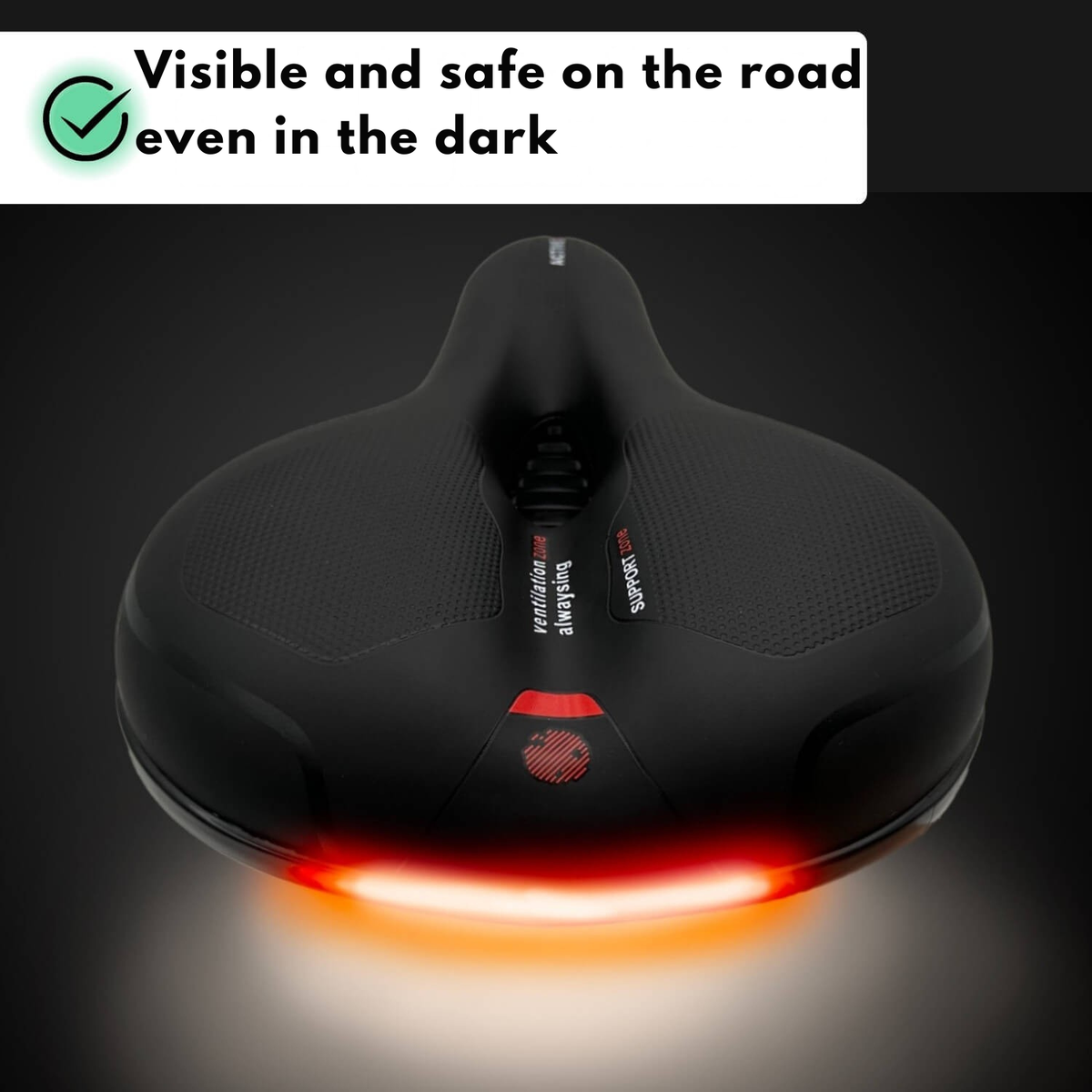 Ergonomic Comfort Bicycle Seat | Shock Absorbing Design