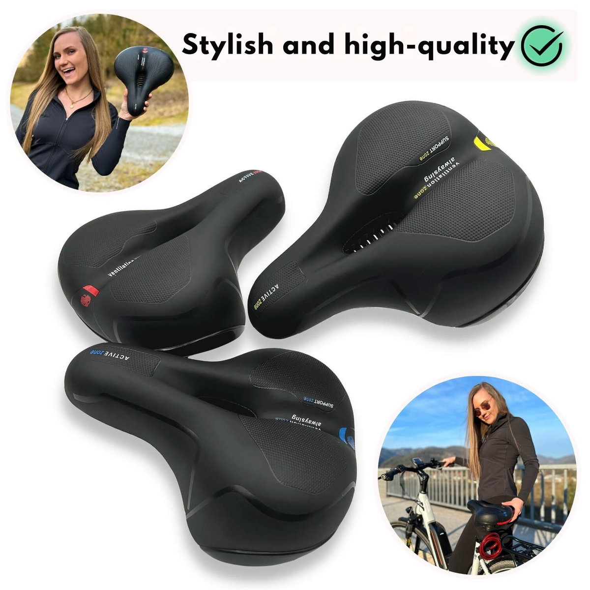 Ergonomic Comfort Bicycle Seat | Shock Absorbing Design