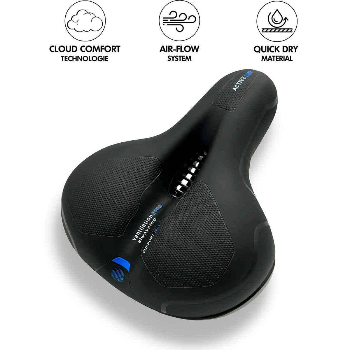 Ergonomic Comfort Bicycle Seat | Shock Absorbing Design