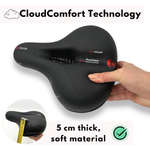 Ergonomic Comfort Bicycle Seat | Shock Absorbing Design