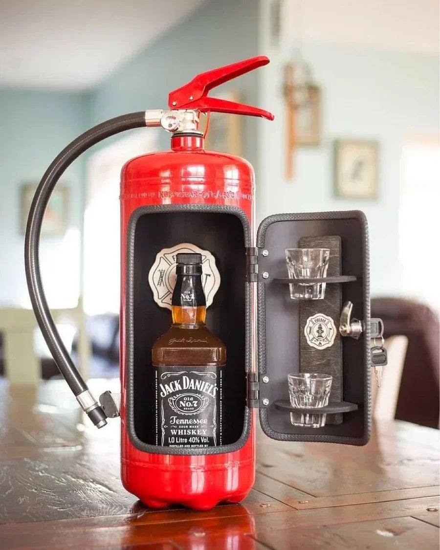 Fire Extinguisher | Concealed Fire Extinguisher with Secret Drink Compartment