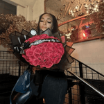 Artificial Glitter Rose for Romance and Home Decor
