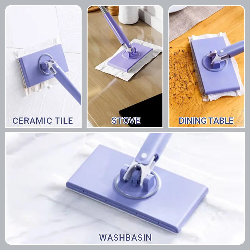 Hands-Free Wet Wipe Cleaning Mop – No Bending Required