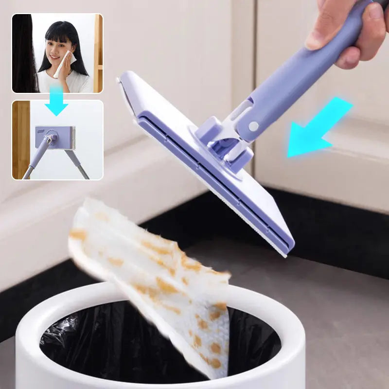 Hands-Free Wet Wipe Cleaning Mop – No Bending Required