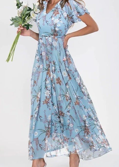Elegant Floral Midi Dress