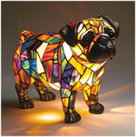 Artistic LED Night Light – Shimmering Statue with Dog Breed Design