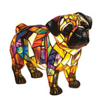 Artistic LED Night Light – Shimmering Statue with Dog Breed Design