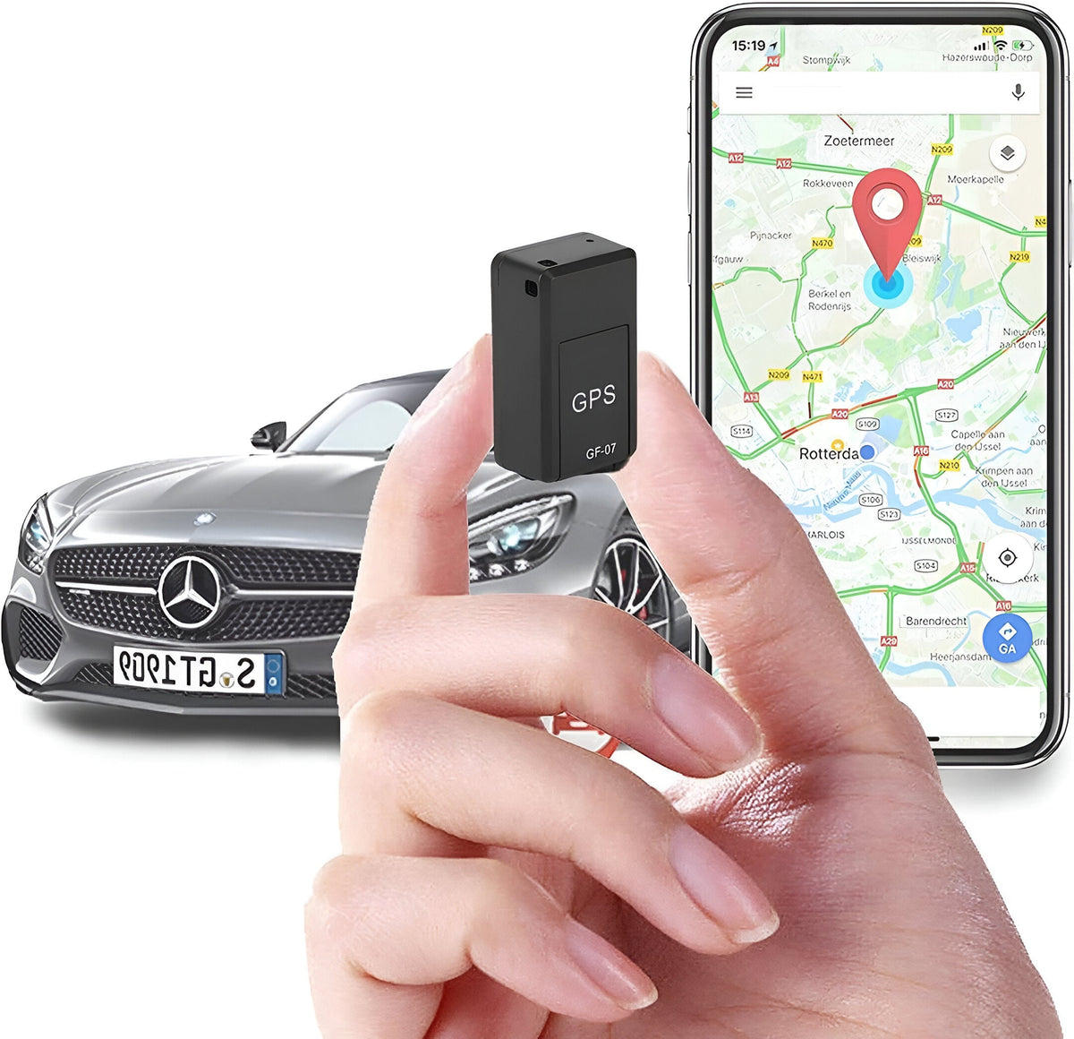 Compact GPS Magnetic Locator Tracker for Vehicles and Luggage