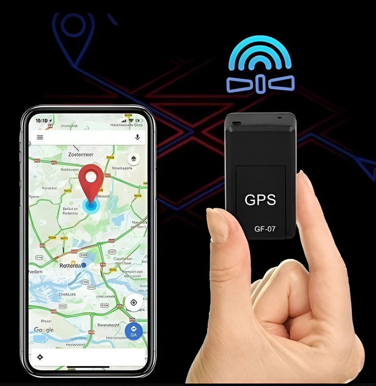 Compact GPS Magnetic Locator Tracker for Vehicles and Luggage