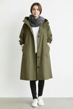 Wind and Waterproof Trench Coat for Women – Featuring Hood for Autumn & Winter