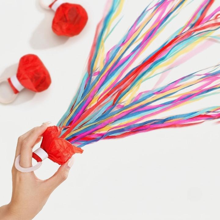 Biodegradable Paper Throw Streamers – Confetti-Free, Set of 10