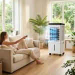 3-in-1 Air Cooler with 15L Water Tank – Cools, Humidifies, and Purifies