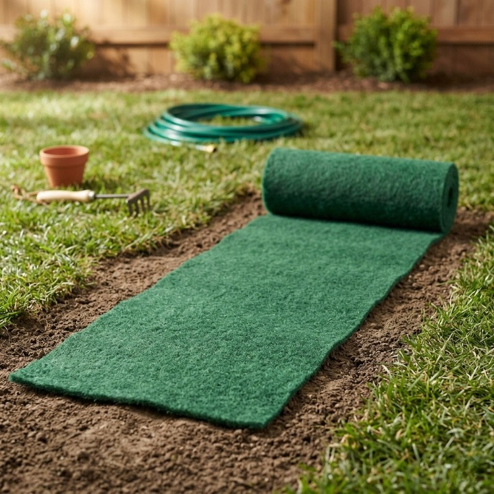 Organic Lawn Seed Mat – Easy to Use: Just Unroll, Water, and Watch It Grow (Pack of 2)