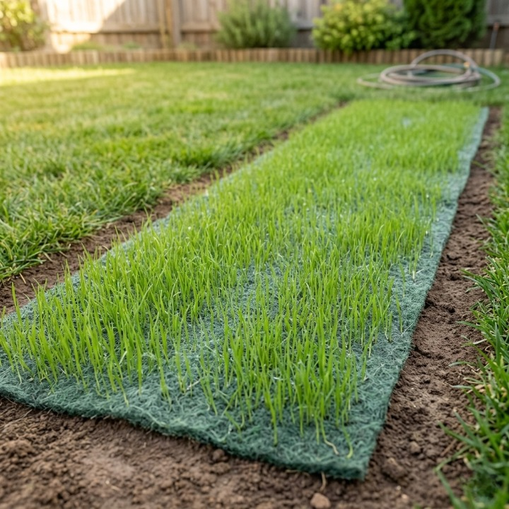 Organic Lawn Seed Mat – Easy to Use: Just Unroll, Water, and Watch It Grow (Pack of 2)
