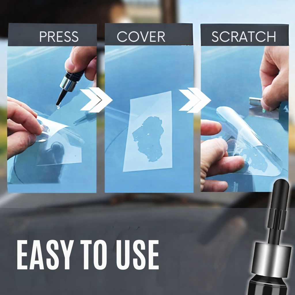 Windshield Repair Kit | Nearly Invisible Seal | Glass Repair Solution